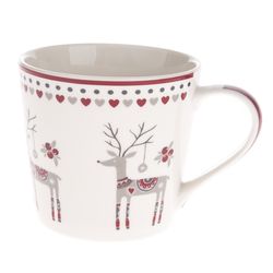 Vánoční porcelánový hrnek Jelen, 400 ml