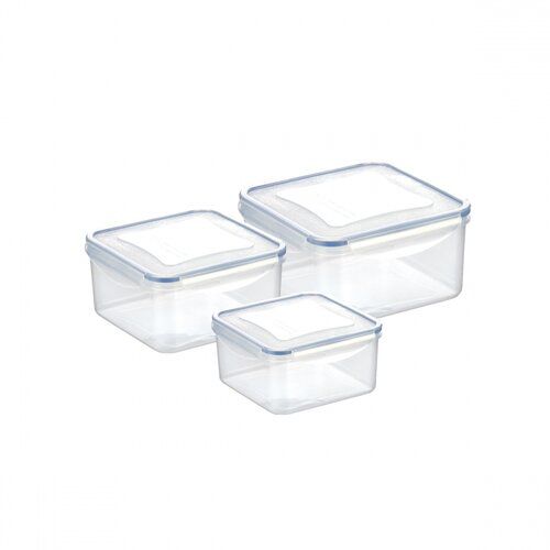 Tescoma 3dílná sada dóz FRESHBOX 0,4/0,7/1,2 l, čtvercová
