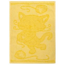 Profod Dětský ručník Cat yellow, 30 x 50 cm