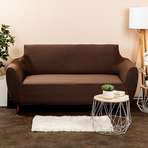 4Home Multielastický potah na sedačku Comfort Plus hnědá, 140 - 180 cm, 140 - 180 cm