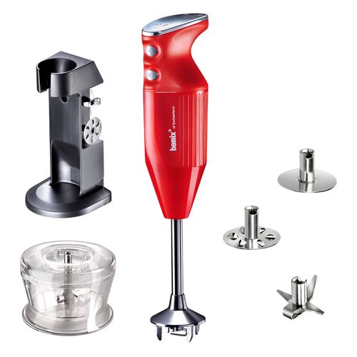Bamix Ponorný tyčový mixér Deluxe, typ C, 200 W, červený 1010.003