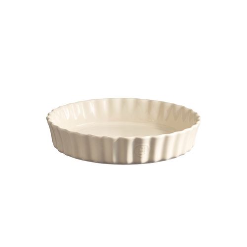 Hluboká koláčová forma Emile Henry - průměr 28 cm, slonová kost