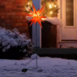 LED Zahradní zápich Hvězda, červená