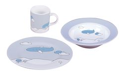 Sambonet Blue Plane sada dětského porcelánu, 3 ks