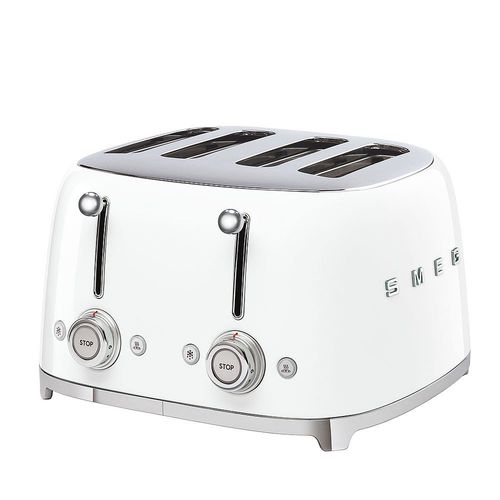 Smeg Toustovač 50´s Retro Style, 4x4, bílý TSF03WHEU