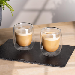 Dvoustěnná sklenice Cappuccino, 250 ml, 2 ks