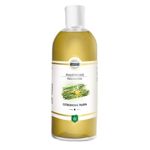 Topvet Masážní olej CITRONOVÁ TRÁVA, 500 ml