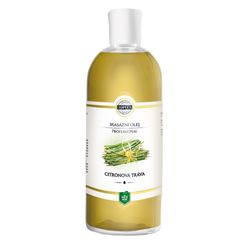 Topvet Masážní olej CITRONOVÁ TRÁVA, 500 ml
