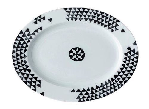 Oválný talíř Rosenthal Magic Garden Black Seeds, Ø 32 cm