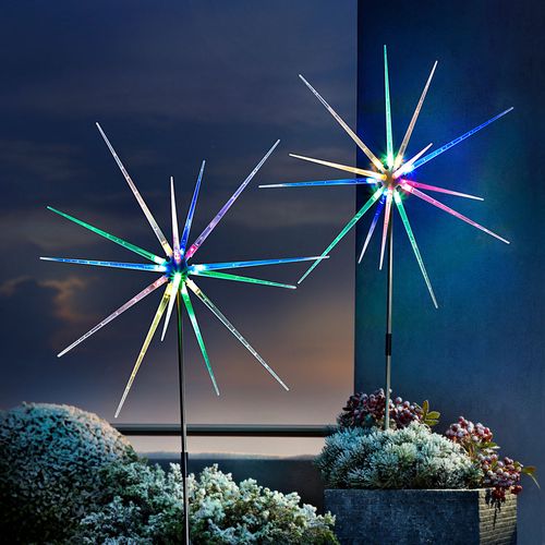 Led zahradní zápich polárka, 2 ks