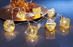 Led světelný řetěz diamant
