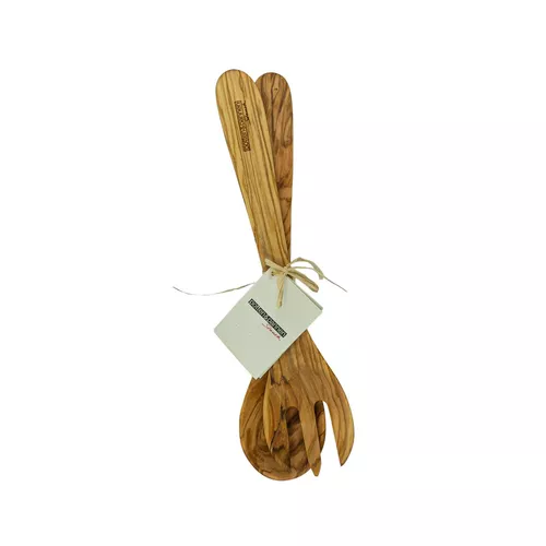Salátový-servírovací set z olivového dřeva, 30 cm 6097180
