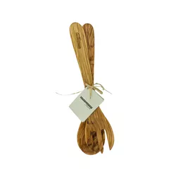 Salátový-servírovací set z olivového dřeva, 30 cm 6097180