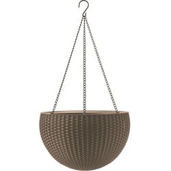 Keter Závěsný květináč Sphere mocca, pr. 35 cm