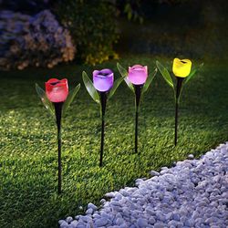 Solární zápich tulipány, 6 kusů