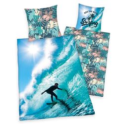 Herding Bavlněné povlečení Surfing, 140 x 200 cm, 70 x 90 cm