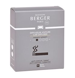 Maison Berger Paris keramická náplň vůně do auta Antiodour tabák – Dřevitá vůně, 2 ks