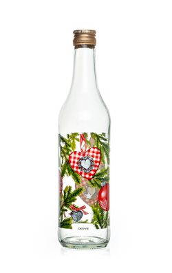 Skleněná láhev s víčkem Xmas Tree 0,5 l