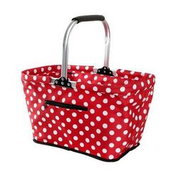 Toro Skládací nákupní košík Dots 48 x 28 x 28 cm