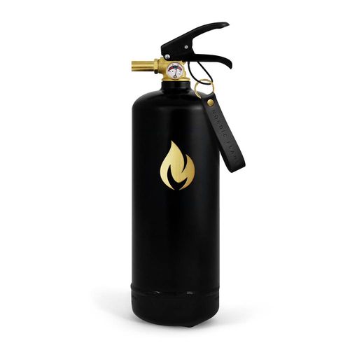 Nordic Flame Hasicí přístroj, práškový, 2 kg, černo‑zlatá N141-1