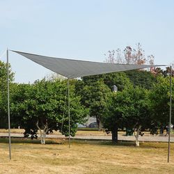 Stínící plachta trojúhelník, 3 x 3 x 3 m, šedá