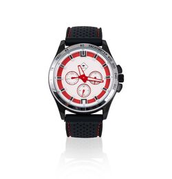 Pánské náramkové hodinky roadsign r14017, červený ciferník