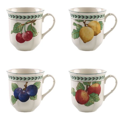 Villeroy & Boch French Garden Modern Fruits sada 4 hrnků, 0,48 l 10-4247-8625