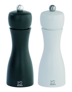 Peugeot Tahiti set na pepř a sůl, černá / bílá, 15 cm