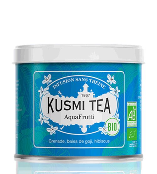 Sypaný bio organický bylinný čaj Kusmi Tea AquaFrutti, 100 g