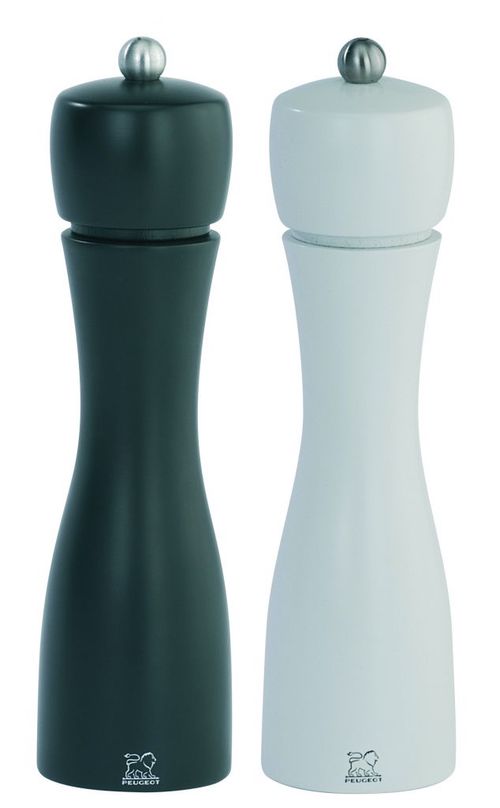 Peugeot Tahiti set na pepř a sůl, černá / bílá, 21 cm