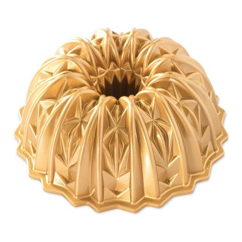 Forma na bábovku Nordic Ware Crystal, zlatá, 2,3 l