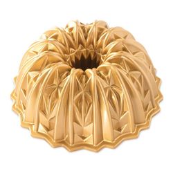 Forma na bábovku Nordic Ware Crystal, zlatá, 2,3 l