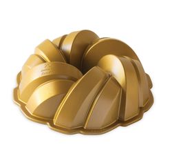 Forma na bábovku Nordic Ware 75. Anniversary Propletená, zlatá, 2,84 l