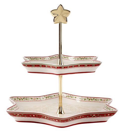 Villeroy & Boch Winter Bakery Delight etažér, cesmína, 34 cm 14-8612-7882