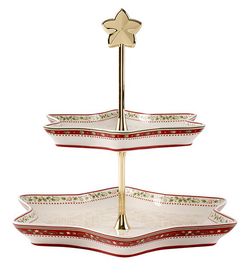 Villeroy & Boch Winter Bakery Delight etažér, cesmína, 34 cm 14-8612-7882