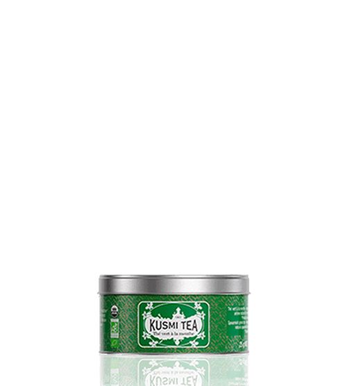 Sypaný bio organický zelený čaj Kusmi Tea Spearmint green tea, 25 g