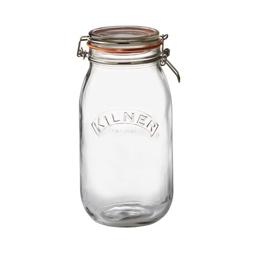 Kilner kulatá zavařovací sklenice s klipem, 2,0 l
