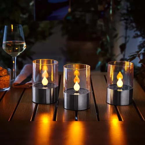 Solární stolní lampa Plamínek