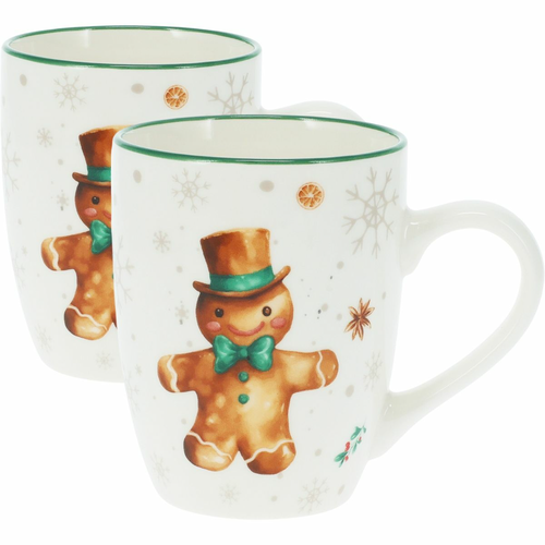 Sada 2 porcelánových hrnků Gingerbread 320 ml