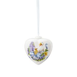 Rosenthal Velikonoční porcelánová závěsná dekorace srdce "Husy", 7 cm 02256-724079-27841
