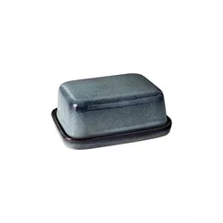 Villeroy & Boch Kameninová dóza na máslo Lave gris, 14,7 x 11,7 cm 10-4259-1800
