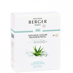 Maison Berger Paris keramická náplň vůně do auta Voda z aloe, 2 ks