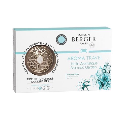 Maison Berger Paris vůně do auta Aroma Travel, matný nikl – Aromatická zahrada