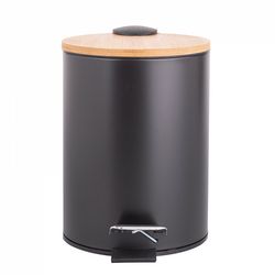 Altom Kosmetický koš Bamboo černá, 3 l