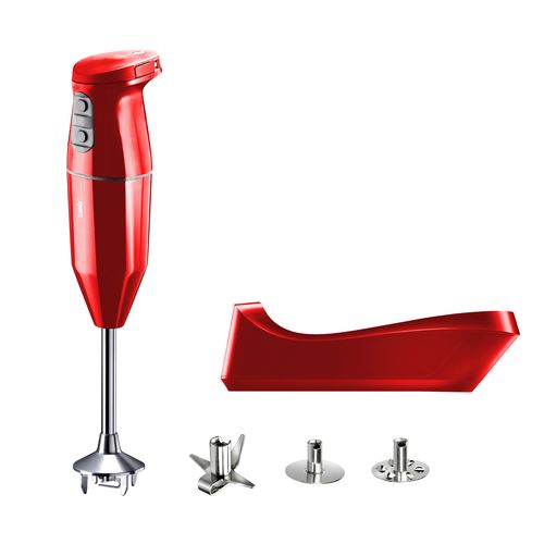 Bamix Bezdrátový tyčový mixér Cordless Plus, červená 1121.003