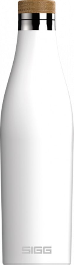 SIGG dvoustěnná nerezová láhev na vodu Meridian, bílá, 0,5 l