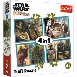 Trefl Puzzle Mandalorian a jeho svět 4v1 35, 48, 54, 70 dílků