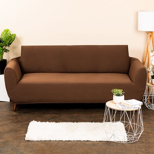 4Home Multielastický potah na sedací soupravu Comfort hnědá, 180 - 220 cm