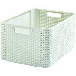 Úložný box RATTAN Style2 M krémový, Curver