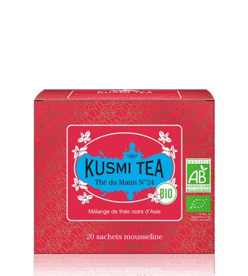 Porcovaný bio organický černý čaj Kusmi Tea Russian Morning No. 24, 20 sáčků (40 g)